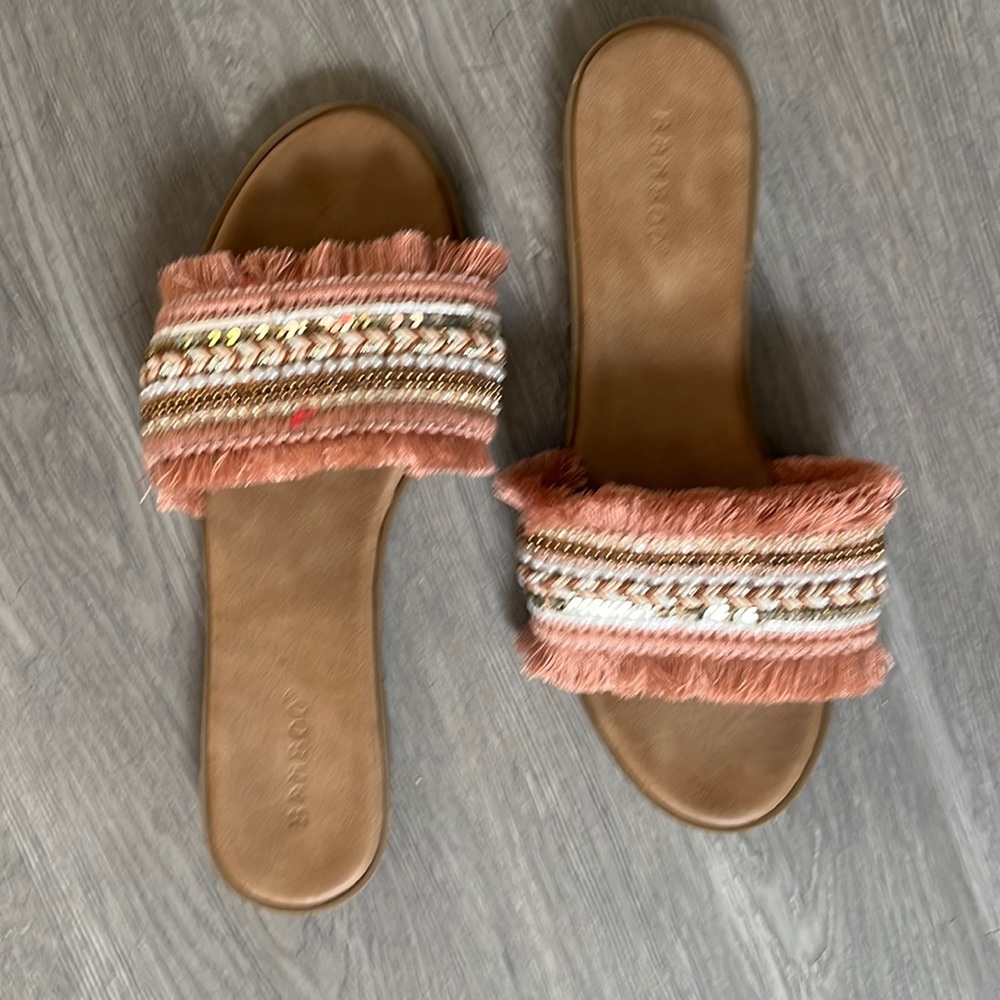 Bamboo sandals size 8